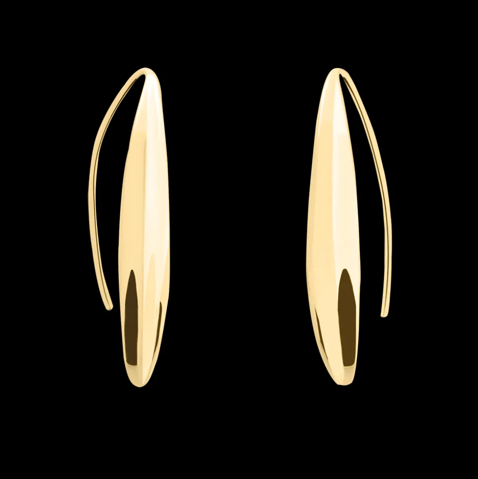 Boucles d'oreilles Pendantes Femme ENTASIS Acier Doré