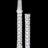 Bracelet Femme Acier Argenté 12 MM Boucle Argenté