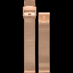 Bracelet Femme Acier milanais Doré-rose 16 MM