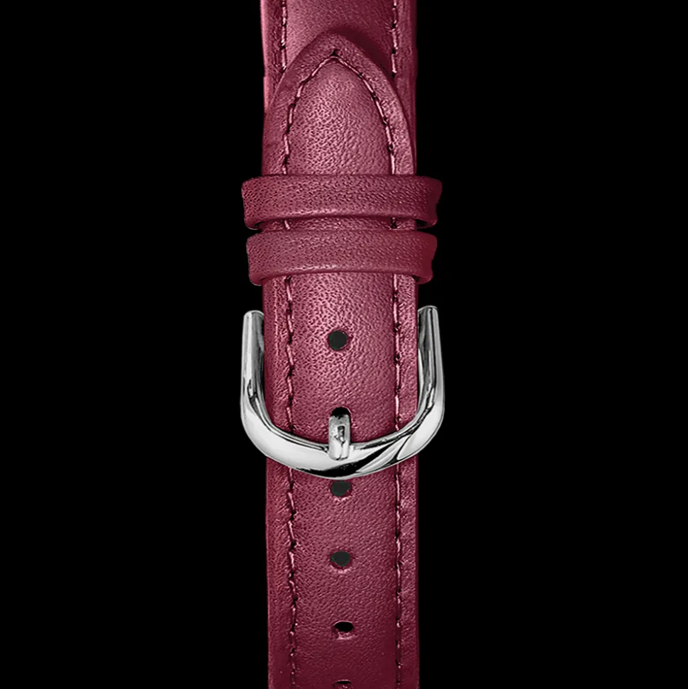 Bracelet Femme Cuir Framboise 16 MM