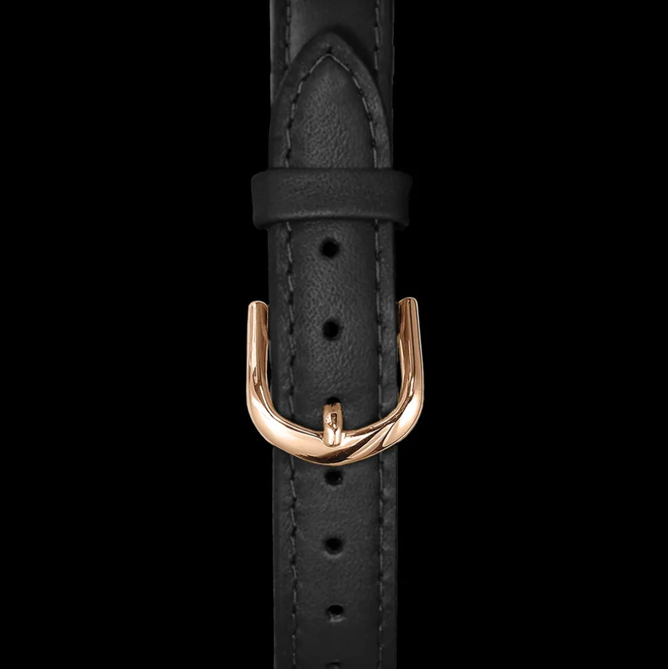 Bracelet Femme Cuir Noir 14 MM