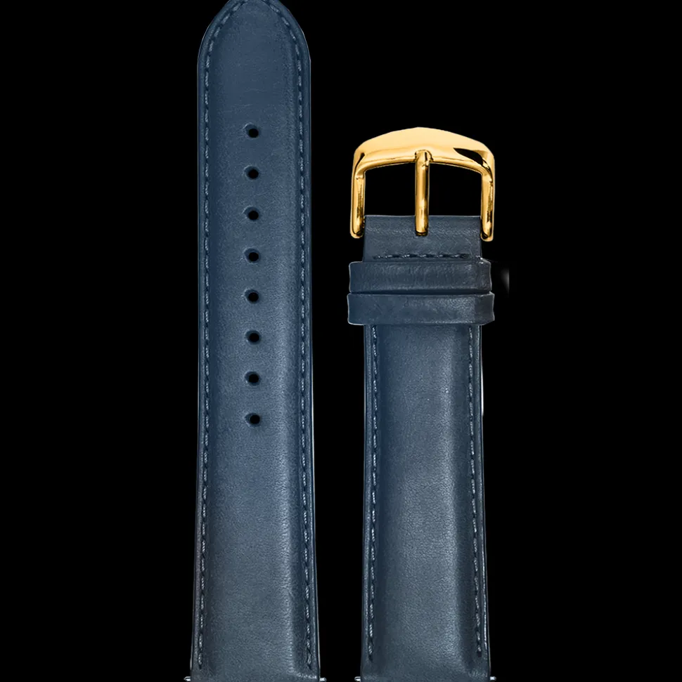 Bracelet Homme Cuir Bleu 22 MM