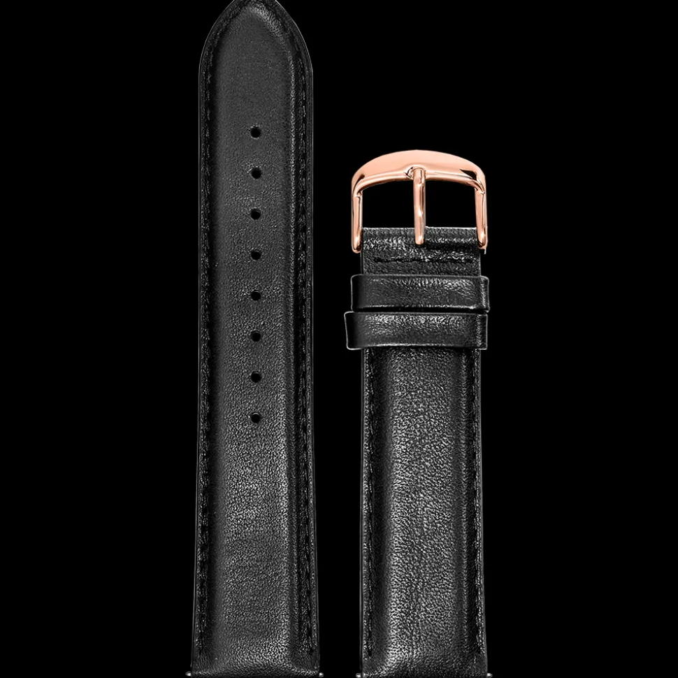 Bracelet Homme Cuir Noir 22 MM