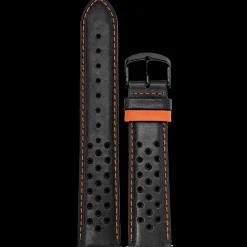 Bracelet Homme Cuir Noir 22 MM Boucle Noir
