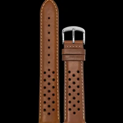 Bracelet Homme Cuir perforé Brun 20 MM