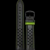 Bracelet Homme Cuir perforé Noir 22 MM