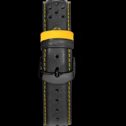 Bracelet Homme Cuir perforé Noir 22 MM