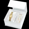 Coffret Femme ARIANE Cadran Doré Bracelet Acier milanais Doré