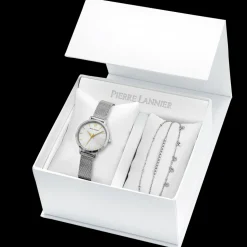 Coffret Femme CHOUQUETTE Cadran Argenté Bracelet Acier milanais Argenté