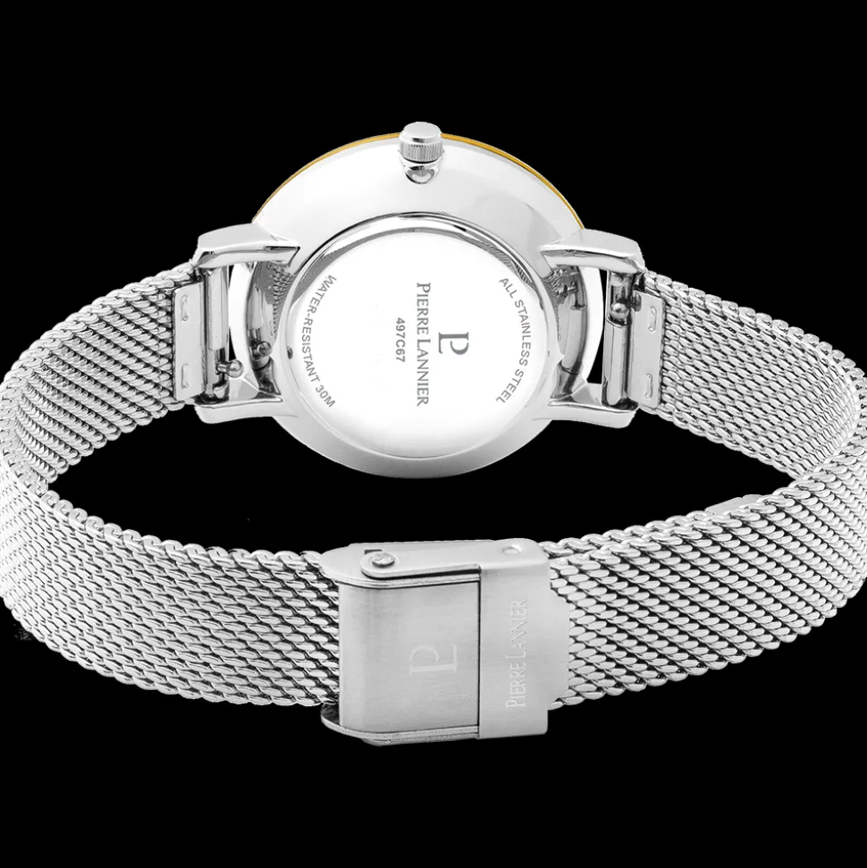 Coffret Femme CHOUQUETTE Cadran Vert Bracelet Cuir Brun