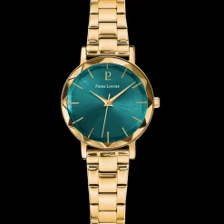 Coffret Femme MULTIPLES Cadran Vert Bracelet Cuir  Vert