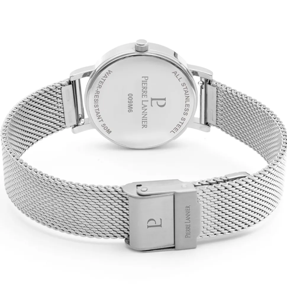 Coffret Femme MULTIPLES Cadran Argenté Bracelet Cuir Rose