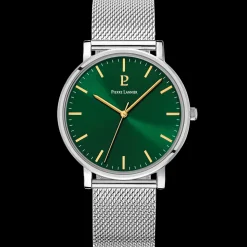 Coffret Homme ESSENTIAL Cadran Vert Bracelet Cuir  Brun