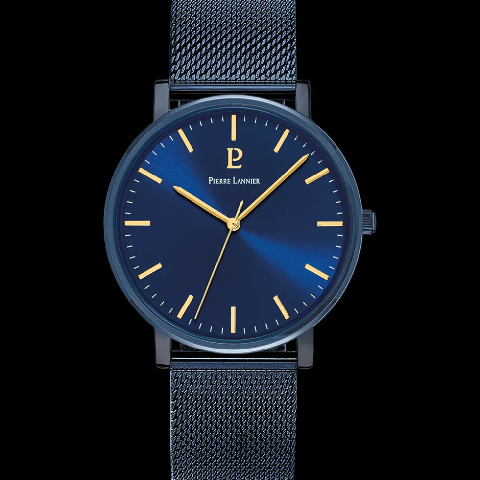 Coffret Homme ESSENTIAL Cadran Bleu Bracelet Cuir Bleu