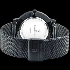 Coffret Homme ESSENTIAL Cadran Noir Bracelet Cuir Brun