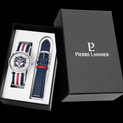 Coffret Homme ÉLYSÉE Argenté Cadran Argenté Bracelet Nylon Multicolore 20 MM