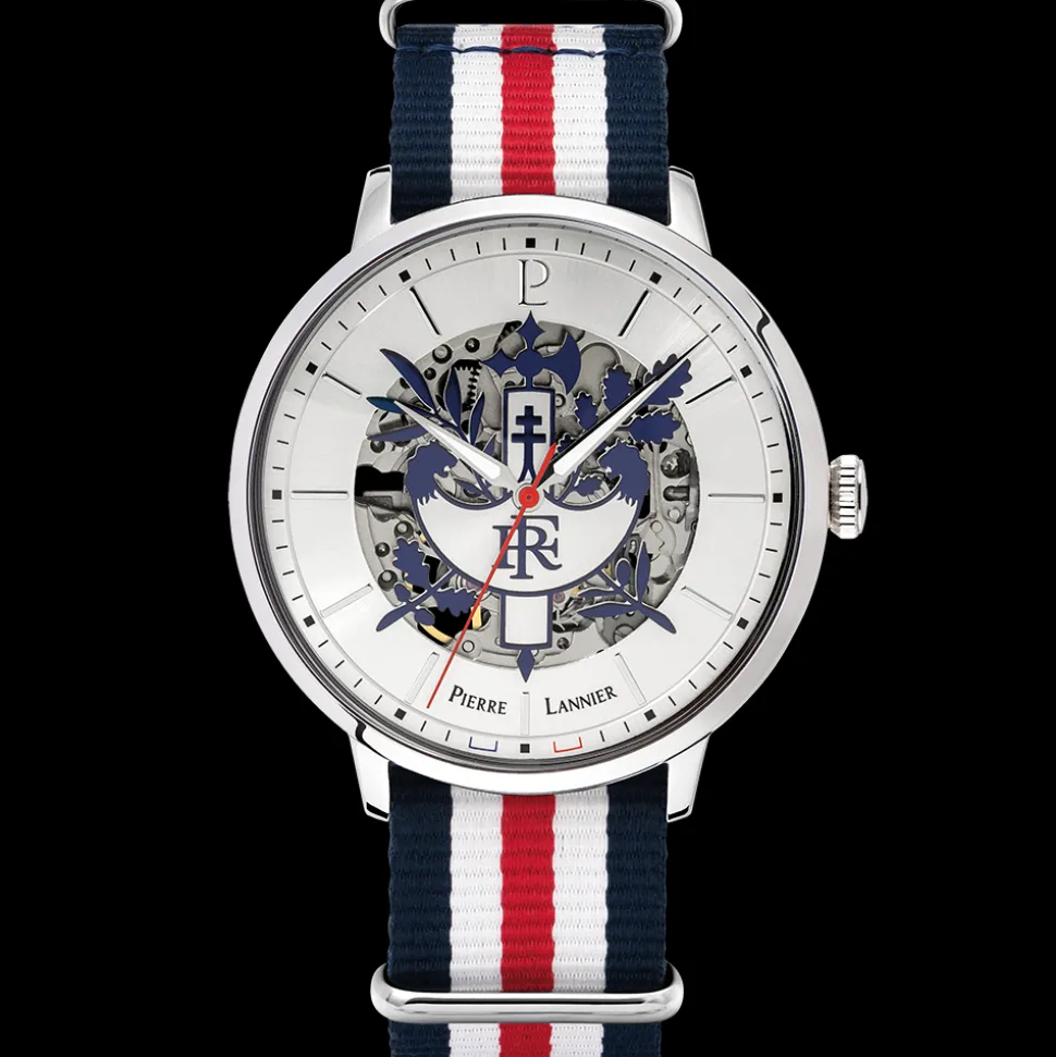 Coffret Homme ÉLYSÉE Argenté Cadran Argenté Bracelet Nylon Multicolore 20 MM