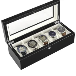 Coffret Rangement Noir 5 Montres