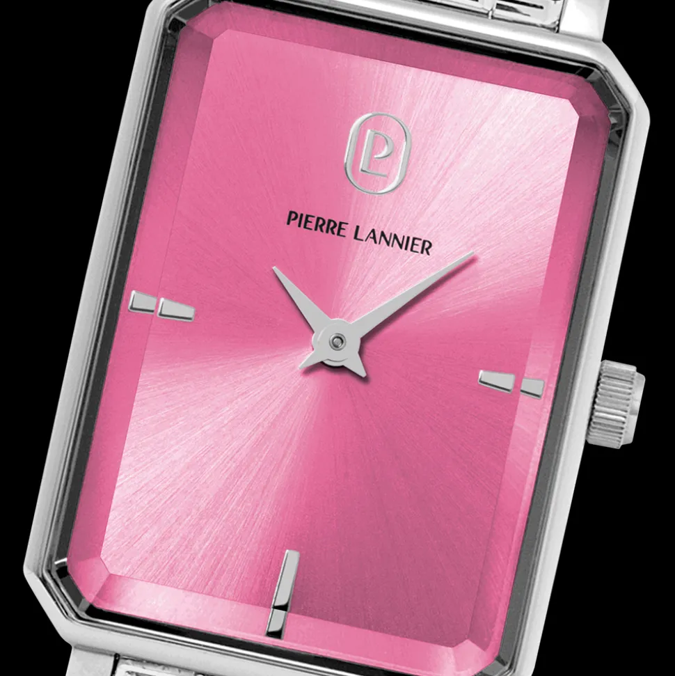 Montre Femme ARIANE Argenté Cadran Rose Bracelet Acier Argenté 12 MM