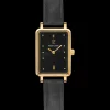 Montre Femme ARIANE Cadran Noir Bracelet Cuir Noir