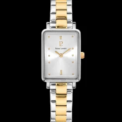 Montre Femme ARIANE Cadran Argenté Bracelet Acier Bicolore