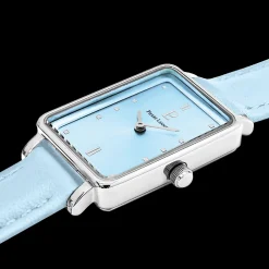 Montre Femme ARIANE Cadran Bleu Bracelet Cuir  Bleu