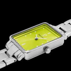 Montre Femme ARIANE Cadran Vert Bracelet Acier  Argenté