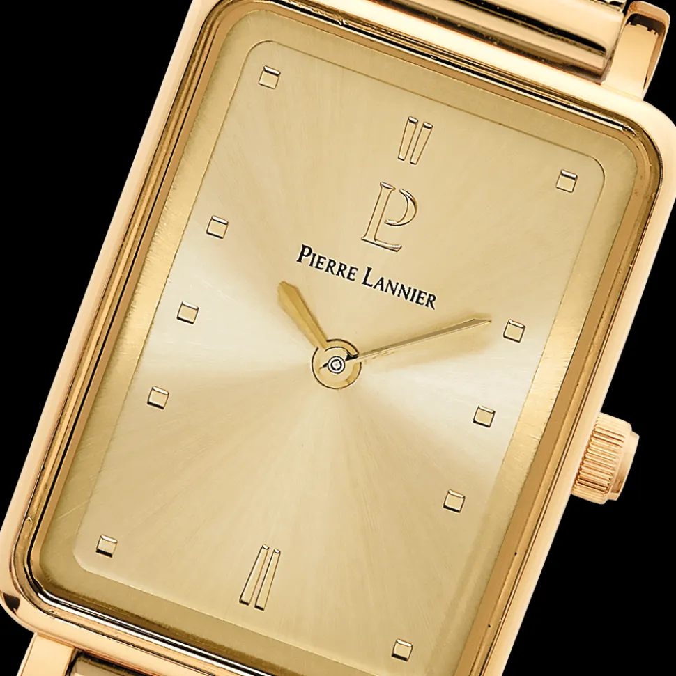 Montre Femme ARIANE Cadran Doré Bracelet Acier milanais Doré