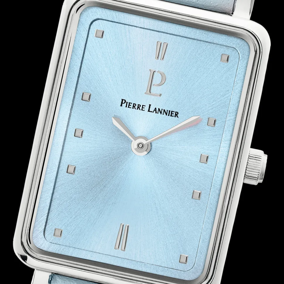 Montre Femme ARIANE Cadran Bleu Bracelet Cuir Bleu