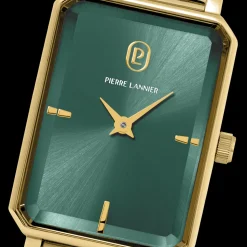 Montre Femme ARIANE Doré Cadran Vert Bracelet Acier milanais Doré 12 MM