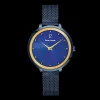 Montre Femme ASTEROIDE Cadran Bleu Bracelet Acier Milanais Bleu