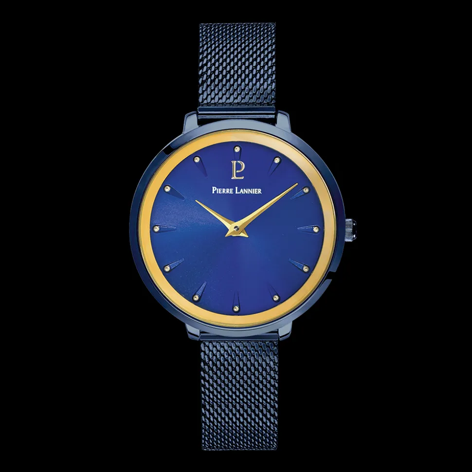 Montre Femme ASTEROIDE Cadran Bleu Bracelet Acier Milanais Bleu
