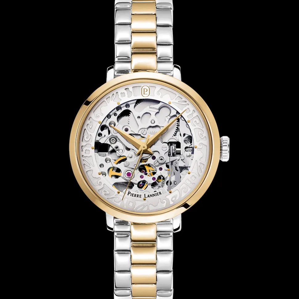 Montre Femme AUTOMATIC Argenté Cadran Argenté Bracelet Acier Bicolore 14 MM