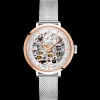 Montre Femme AUTOMATIC Cadran Argenté Bracelet Acier milanais Argenté