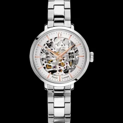 Montre Femme AUTOMATIC Cadran Argenté Bracelet Acier Argenté