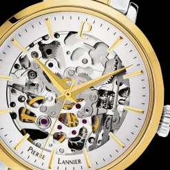 Montre Femme AUTOMATIC Cadran Argenté Bracelet Acier Bicolore