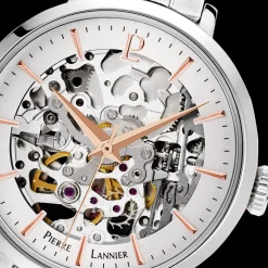 Montre Femme AUTOMATIC Cadran Argenté Bracelet Acier Argenté