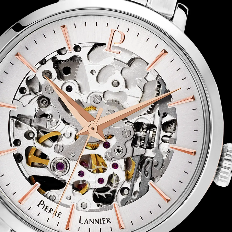 Montre Femme AUTOMATIC Cadran Argenté Bracelet Acier Argenté