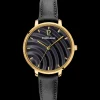 Montre Femme BETTY Cadran Noir Bracelet Cuir  Noir