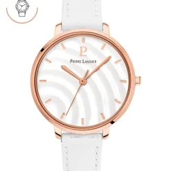 Montre Femme BETTY Cadran Blanc Bracelet Cuir Blanc