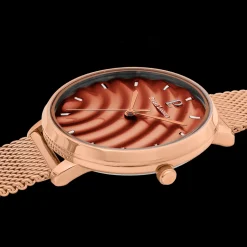 Montre Femme BETTY Cadran Rose Bracelet Acier milanais Doré-rose