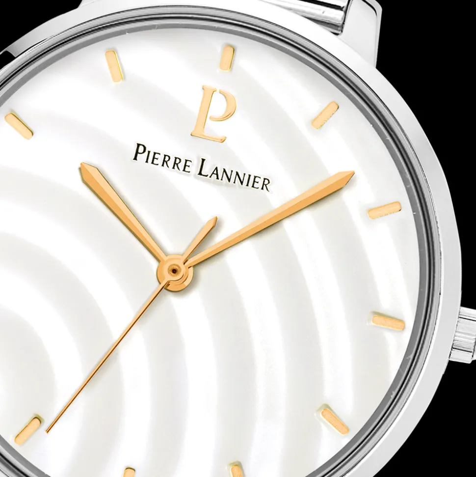 Montre Femme BETTY Cadran Blanc Bracelet Acier milanais Argenté