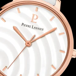 Montre Femme BETTY Cadran Blanc Bracelet Cuir  Blanc