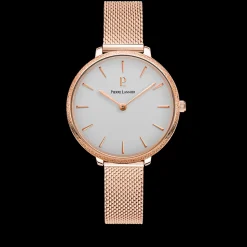 Montre Femme CAPRICE Cadran Argenté Bracelet Acier milanais Doré rose