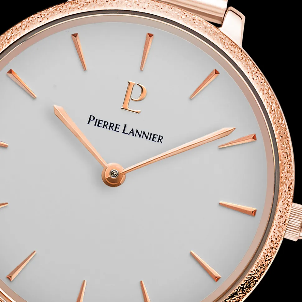 Montre Femme CAPRICE Cadran Argenté Bracelet Acier milanais Doré rose