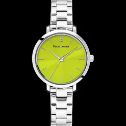 Montre Femme CHOUQUETTE Cadran Vert Bracelet Acier Argenté