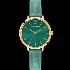 Montre Femme CHOUQUETTE Cadran Vert Bracelet Cuir Vert