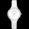Montre Femme CHOUQUETTE Cadran Blanc Bracelet Cuir Blanc