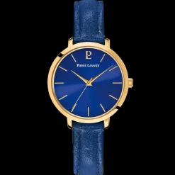 Montre Femme CHOUQUETTE Cadran Bleu Bracelet Cuir Bleu