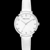 Montre Femme CHOUQUETTE Cadran Blanc Bracelet Cuir Blanc